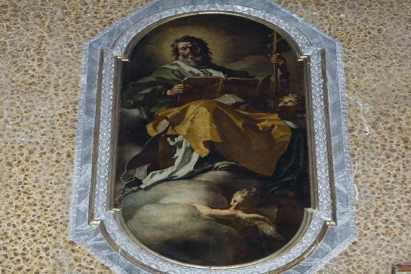 San Giovanni Damasceno in olio su tela